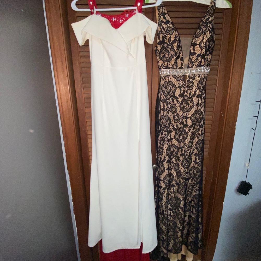 White prom/pageant dress